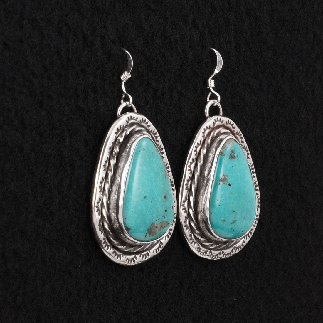 Danny Henio Turquoise & Sterling Silver Earrings