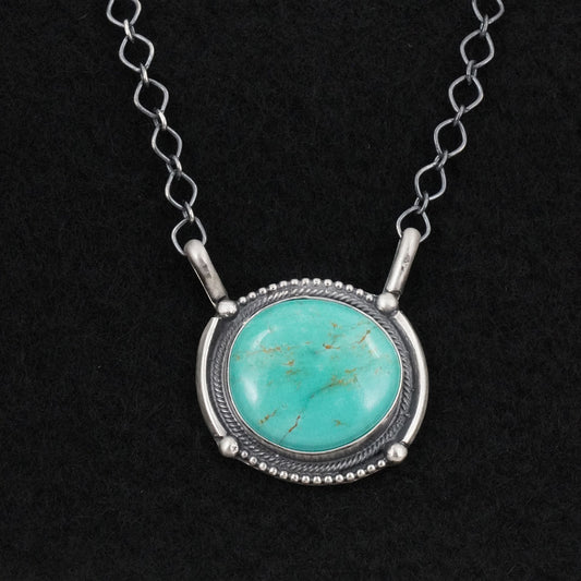 Bobby Johnson Turquoise & Sterling Silver Necklace