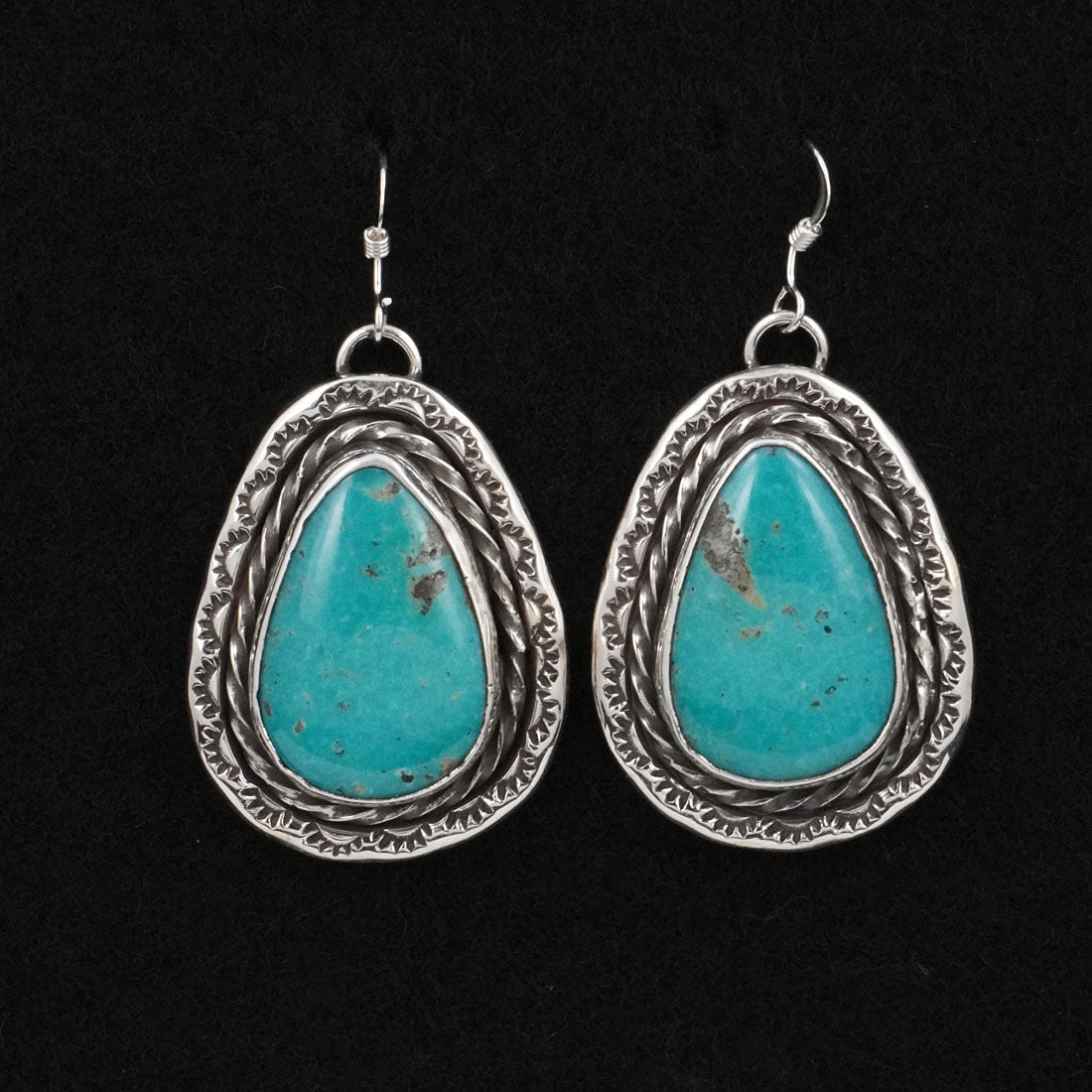 Danny Henio Turquoise & Sterling Silver Earrings