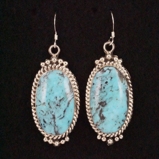 Gregg Yazzie Turquoise & Sterling Silver Earrings