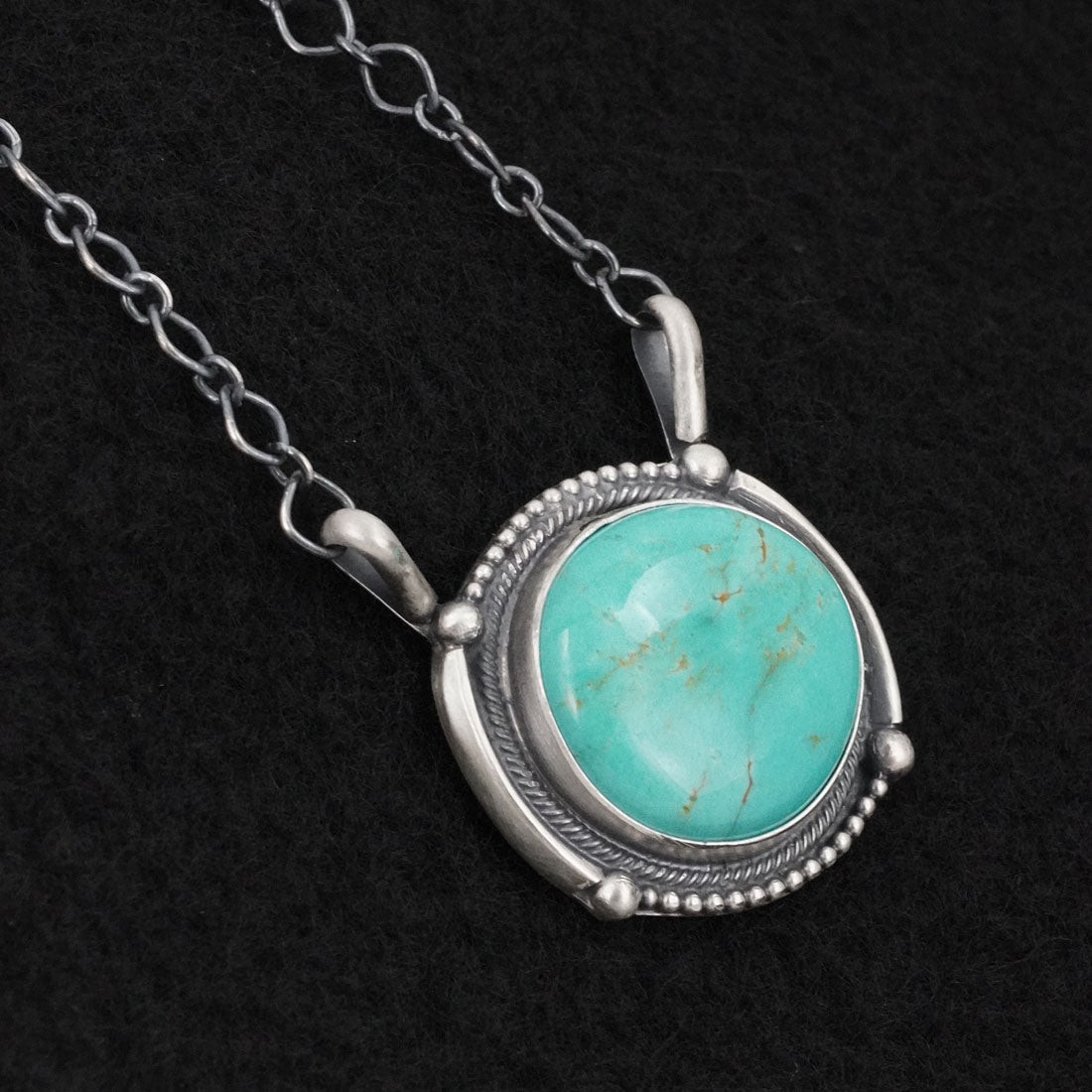 Bobby Johnson Turquoise & Sterling Silver Necklace