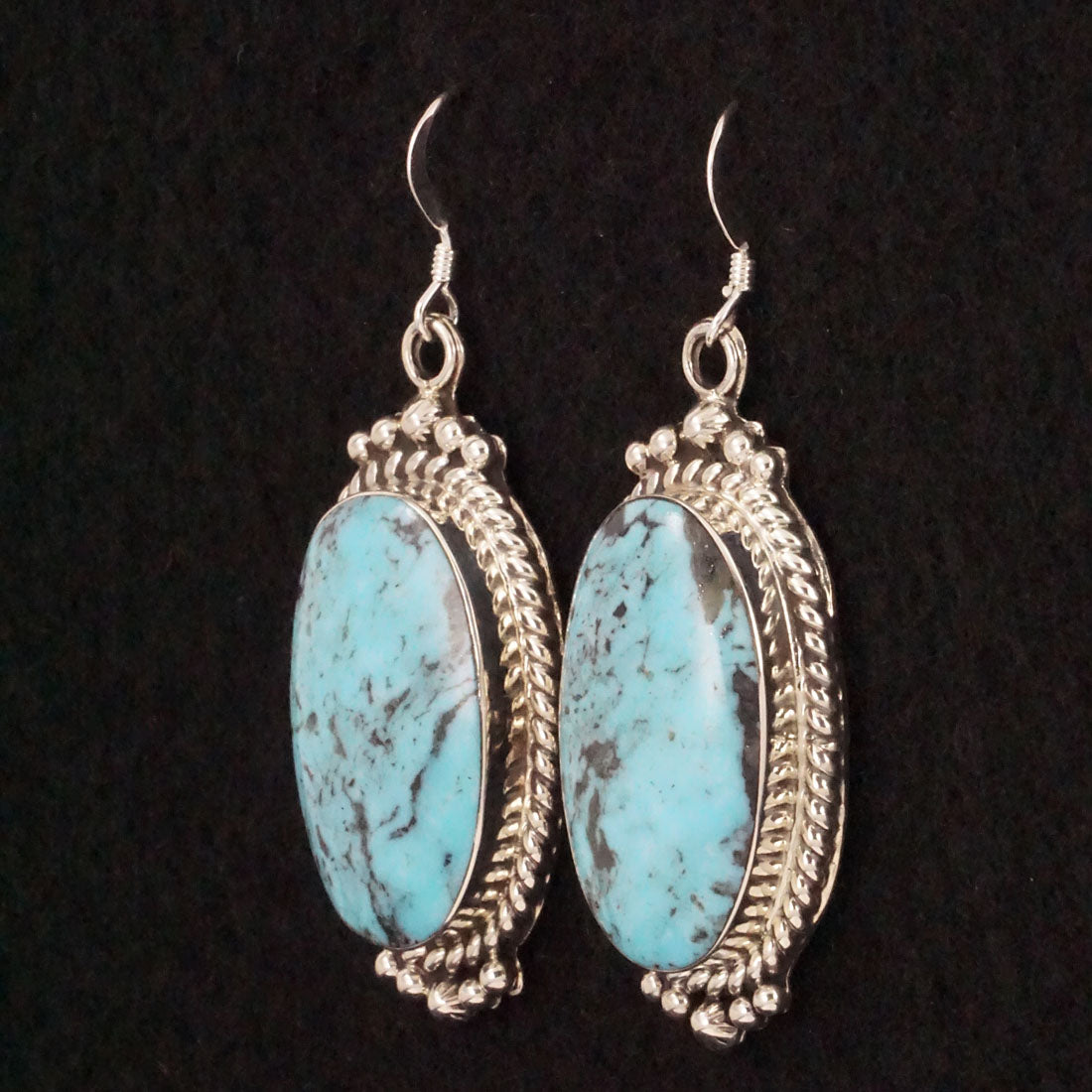 Gregg Yazzie Turquoise & Sterling Silver Earrings