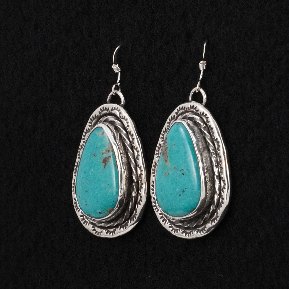 Danny Henio Turquoise & Sterling Silver Earrings