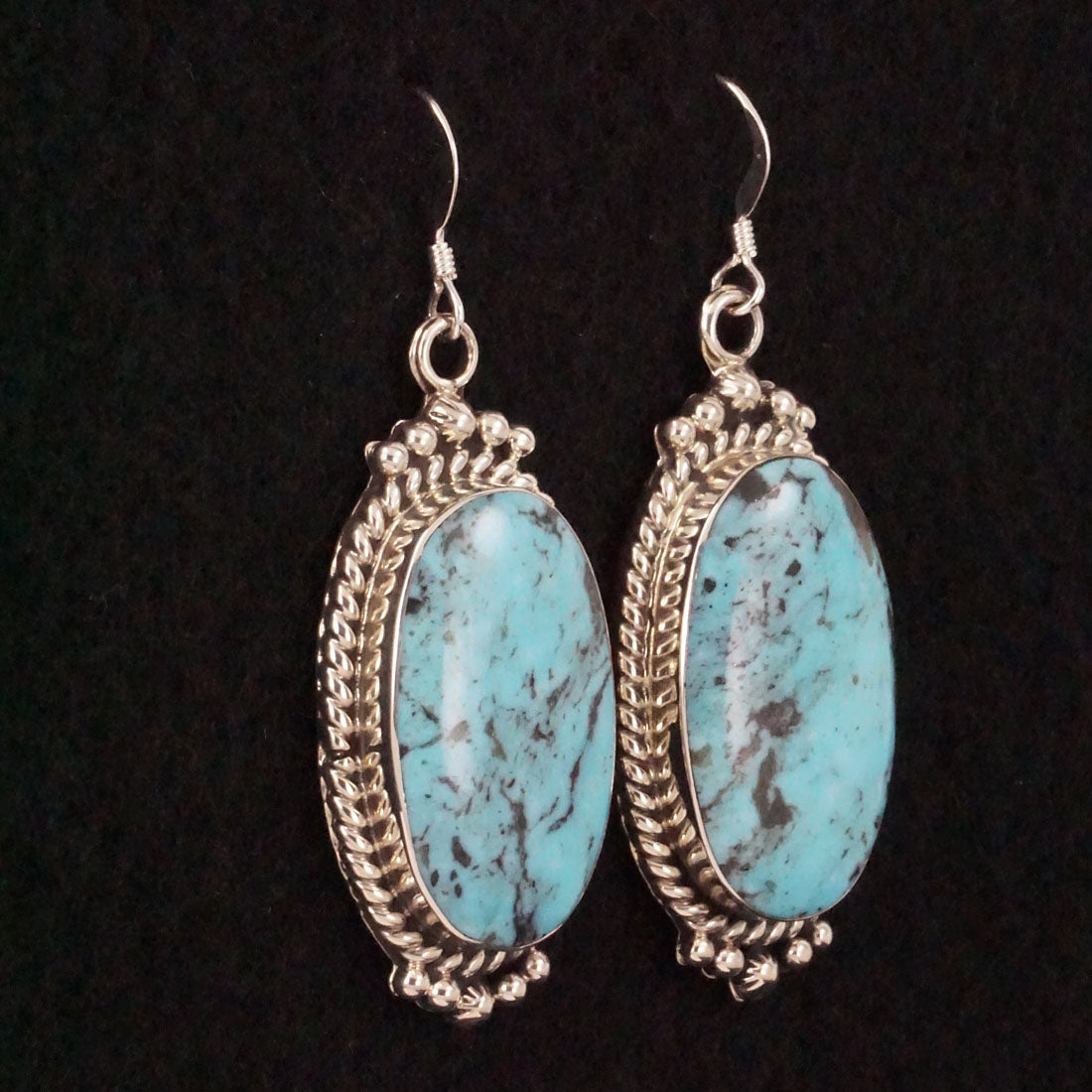 Gregg Yazzie Turquoise & Sterling Silver Earrings