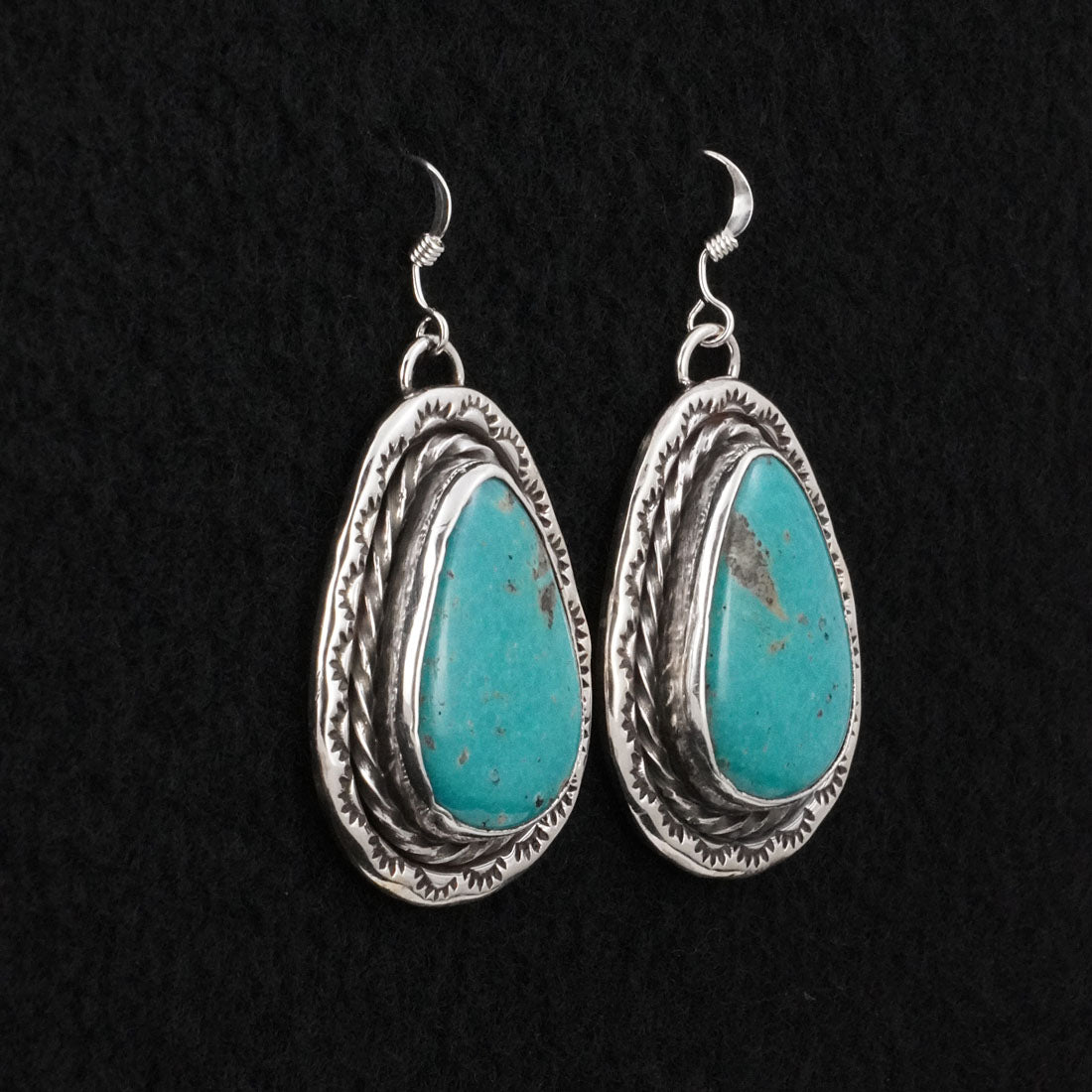 Danny Henio Turquoise & Sterling Silver Earrings