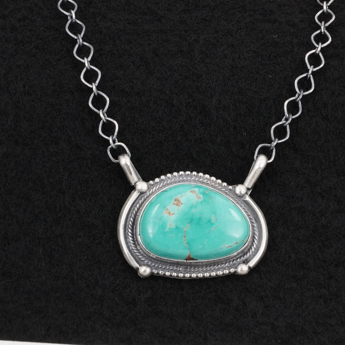 Bobby Johnson Turquoise & Sterling Silver Necklace