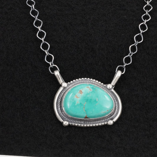 Bobby Johnson Turquoise & Sterling Silver Necklace