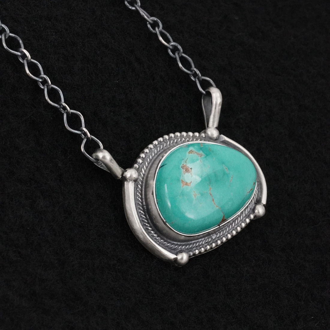 Bobby Johnson Turquoise & Sterling Silver Necklace