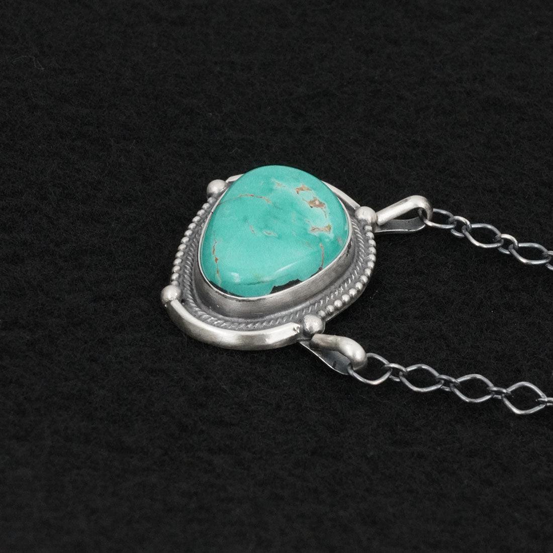 Bobby Johnson Turquoise & Sterling Silver Necklace