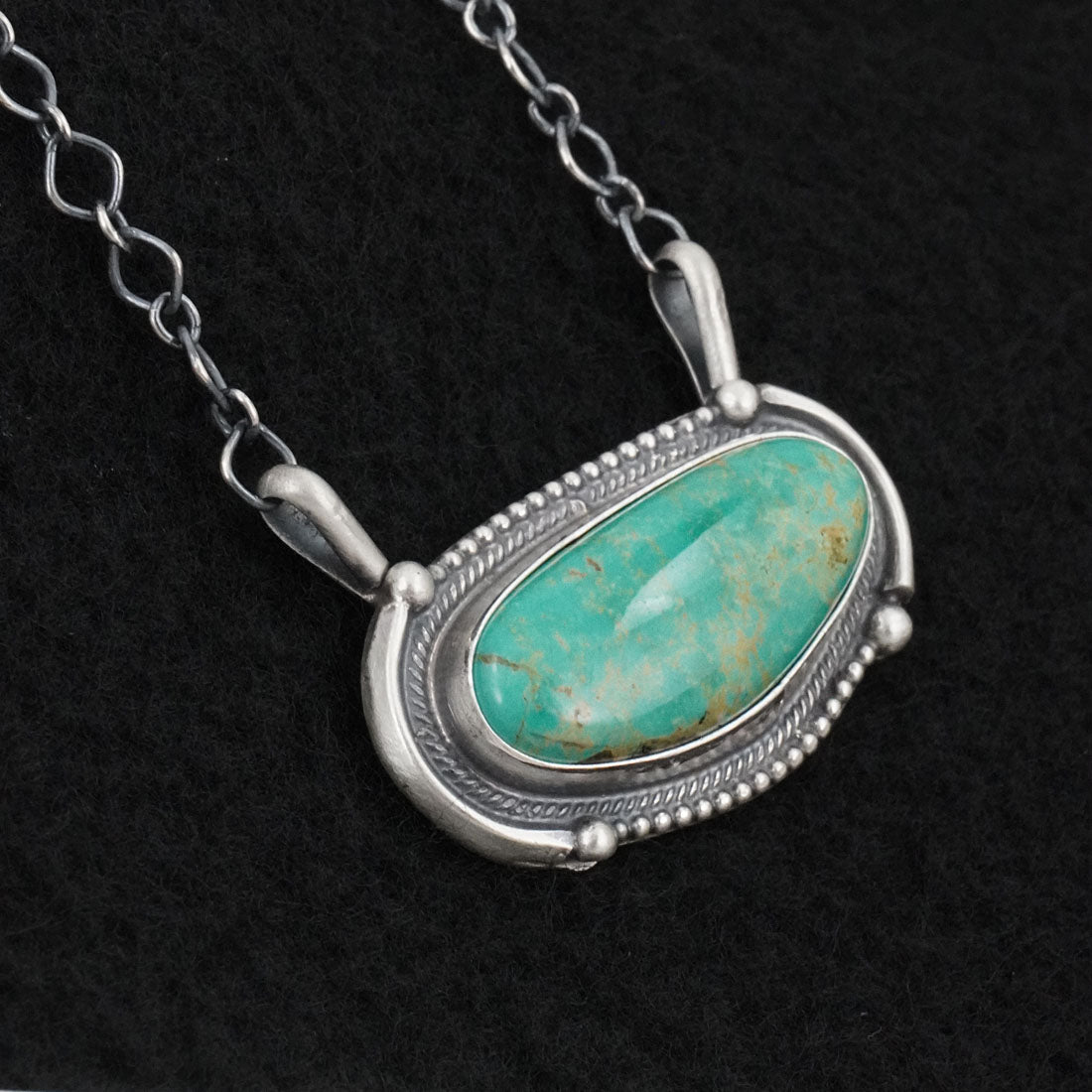 Bobby Johnson Turquoise & Sterling Silver Necklace