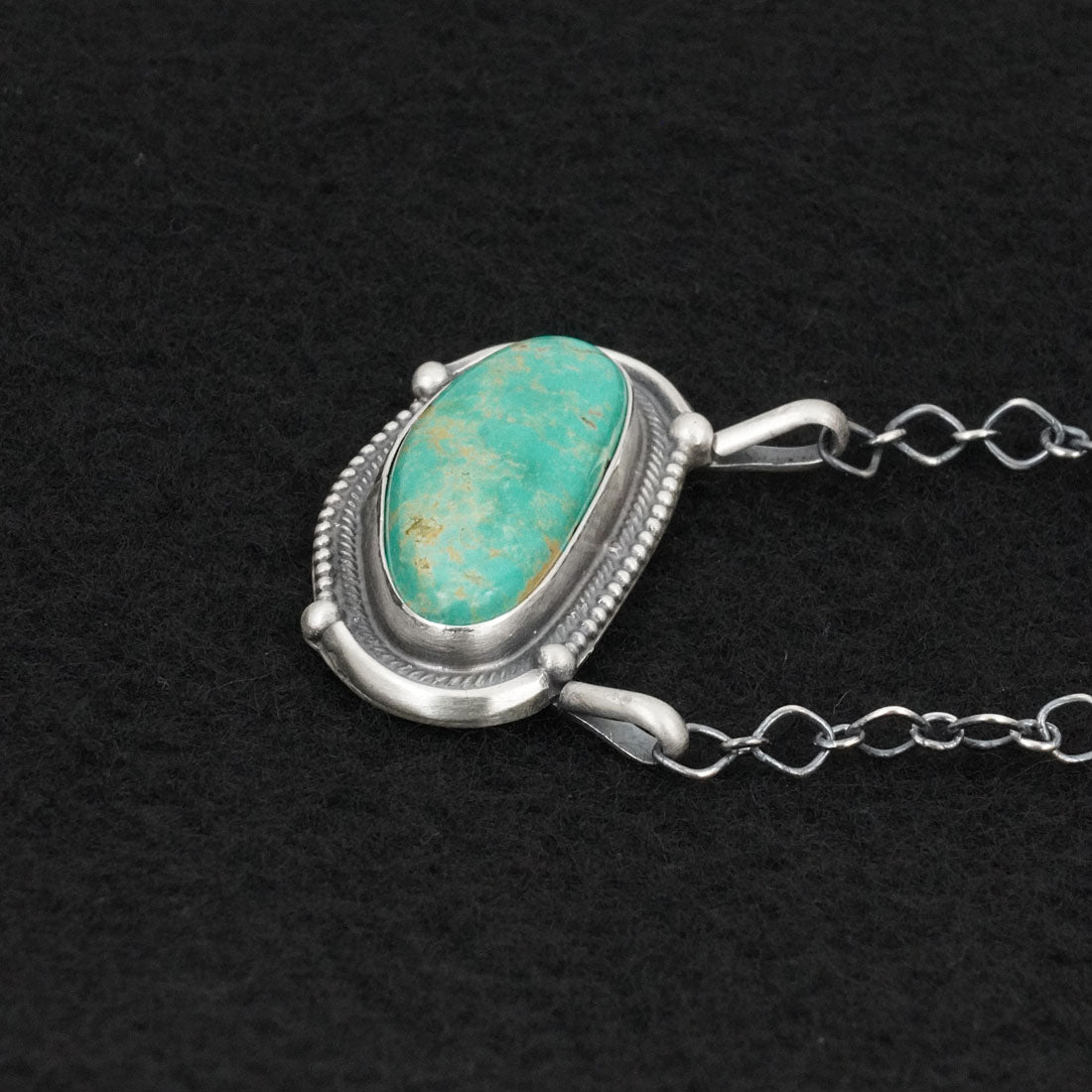 Bobby Johnson Turquoise & Sterling Silver Necklace
