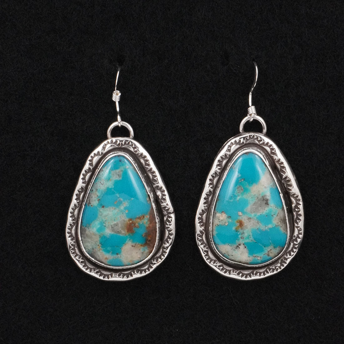 Danny Henio Turquoise & Sterling Silver Earrings