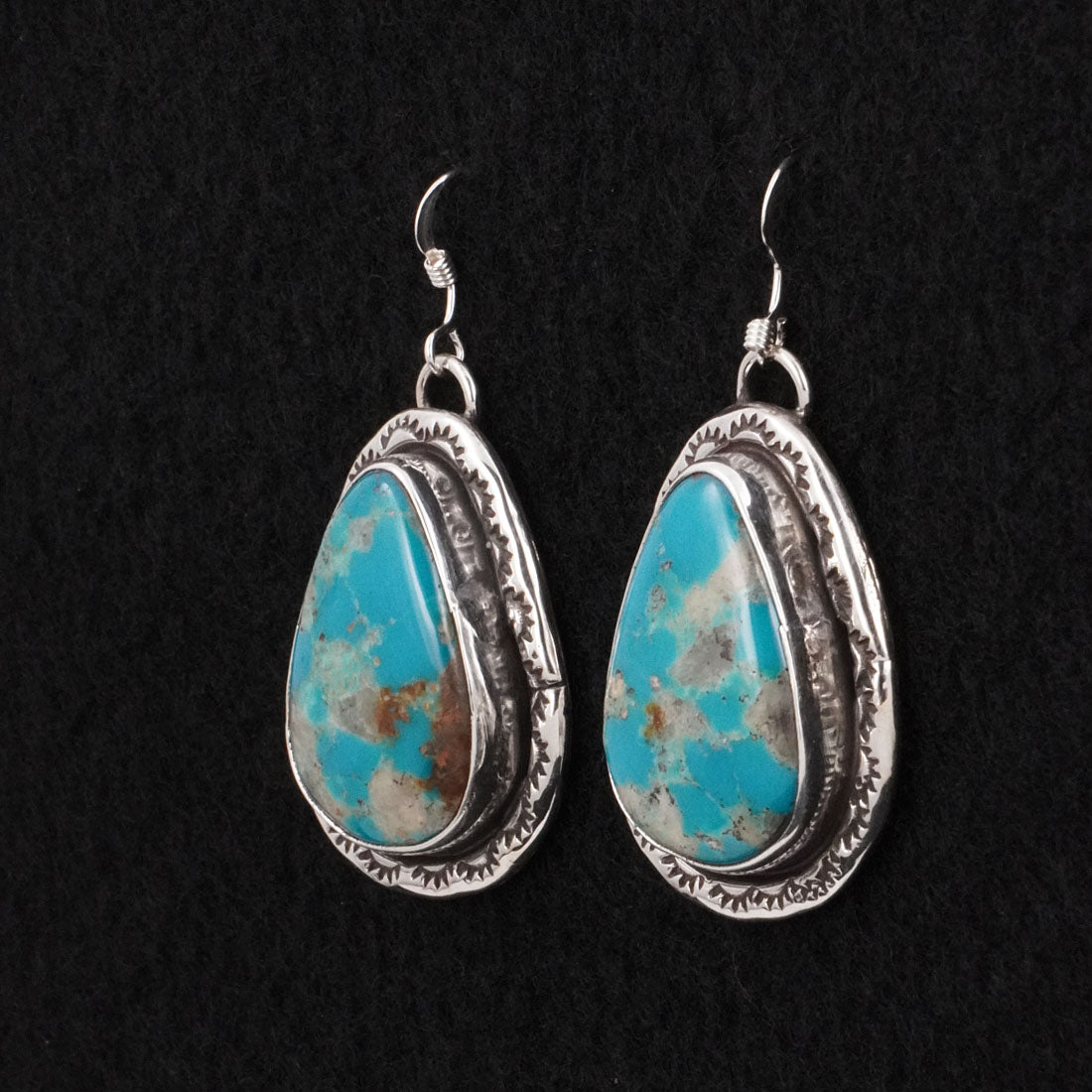 Danny Henio Turquoise & Sterling Silver Earrings