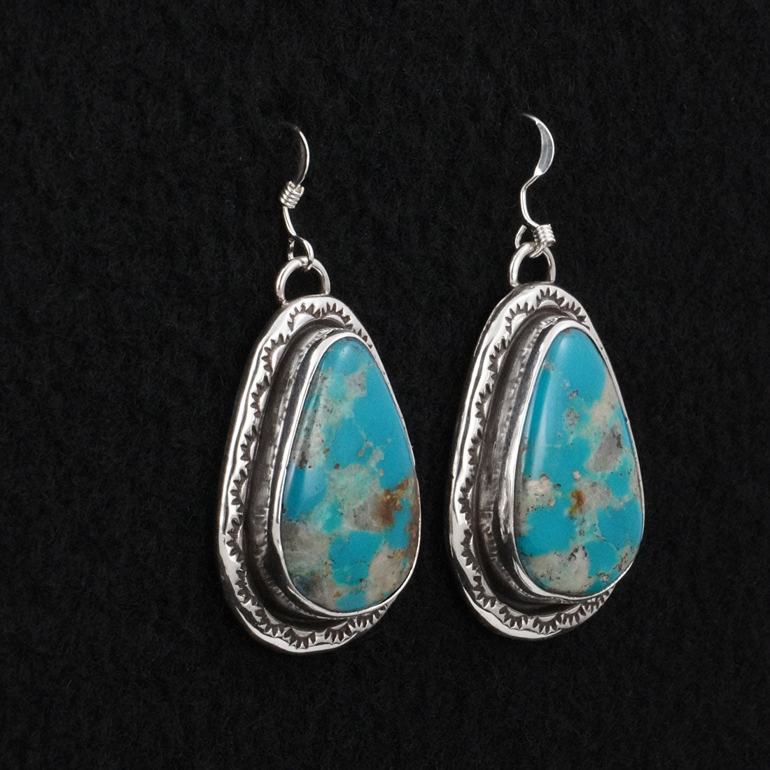 Danny Henio Turquoise & Sterling Silver Earrings