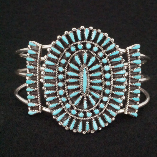 Judy Wallace Turquoise & Sterling Silver Bracelet