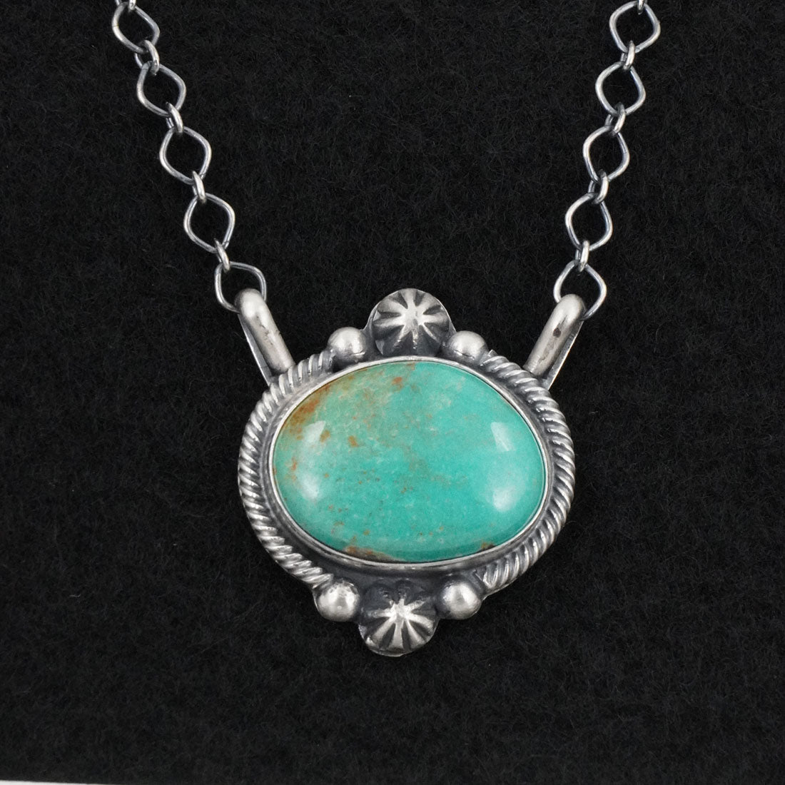 Bobby Johnson Turquoise & Sterling Silver Necklace