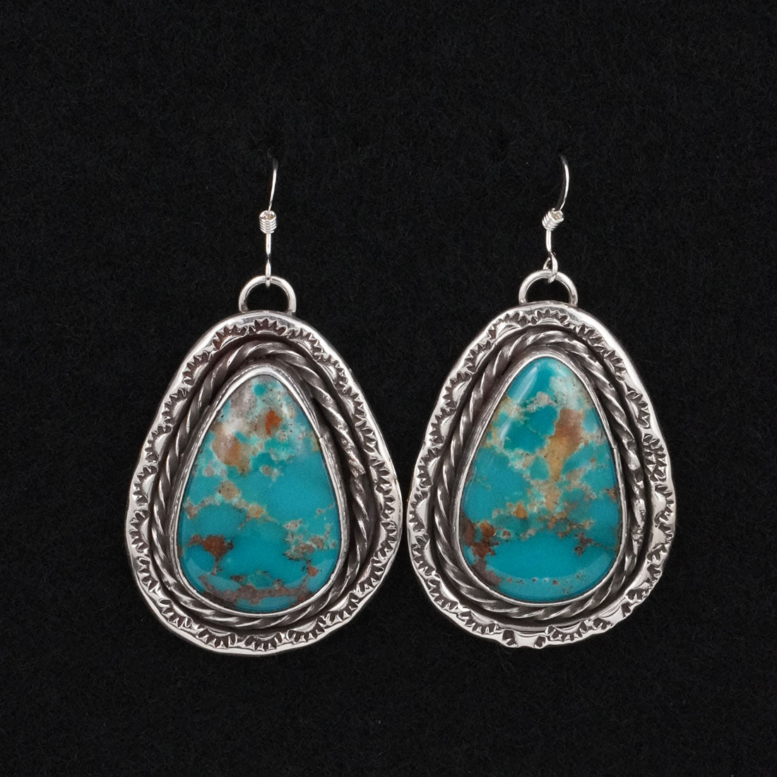 Danny Henio Turquoise & Sterling Silver Earrings