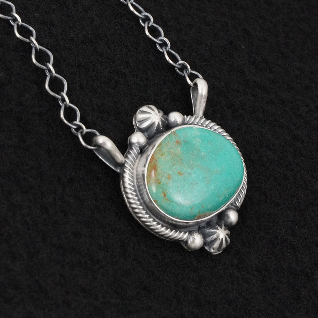 Bobby Johnson Turquoise & Sterling Silver Necklace