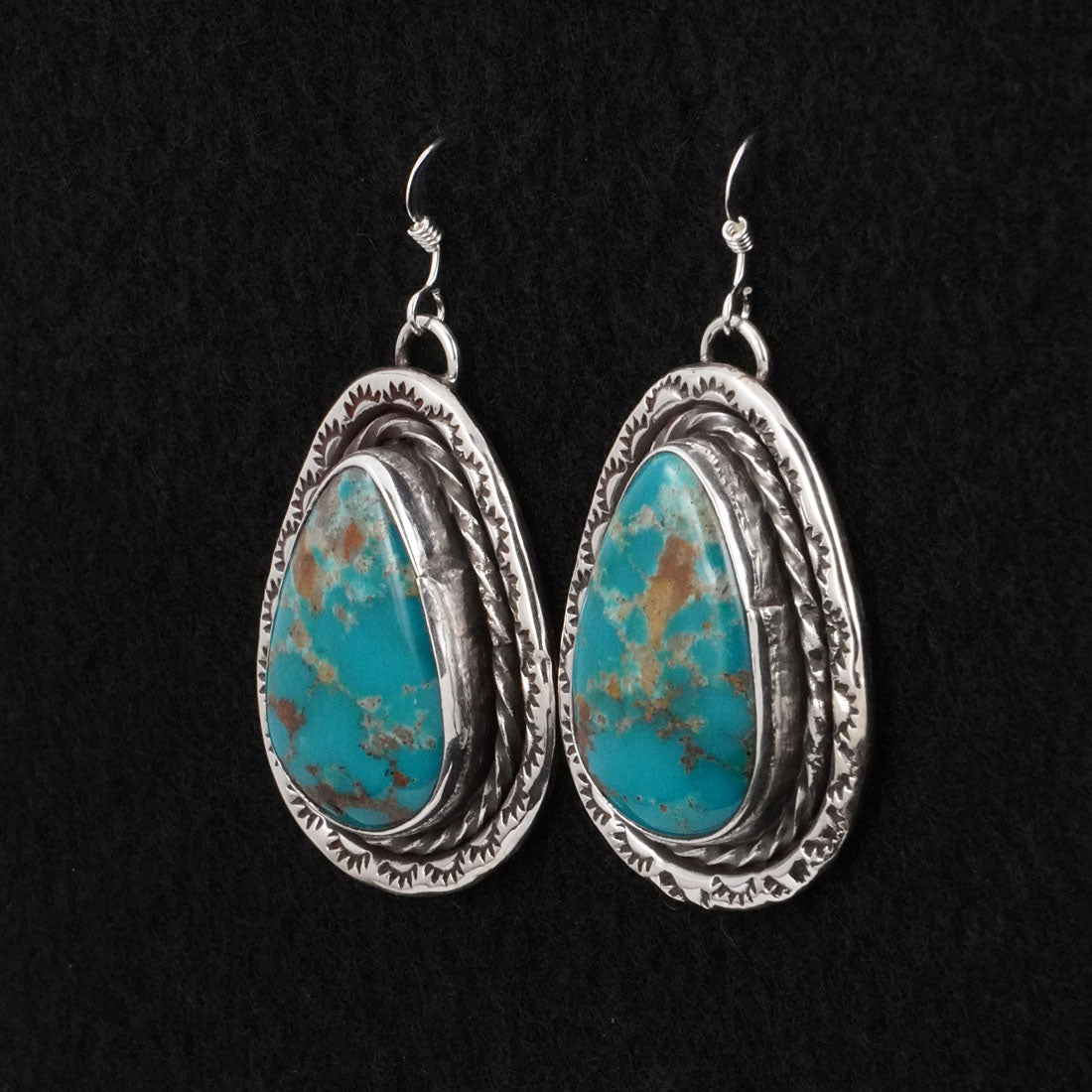 Danny Henio Turquoise & Sterling Silver Earrings