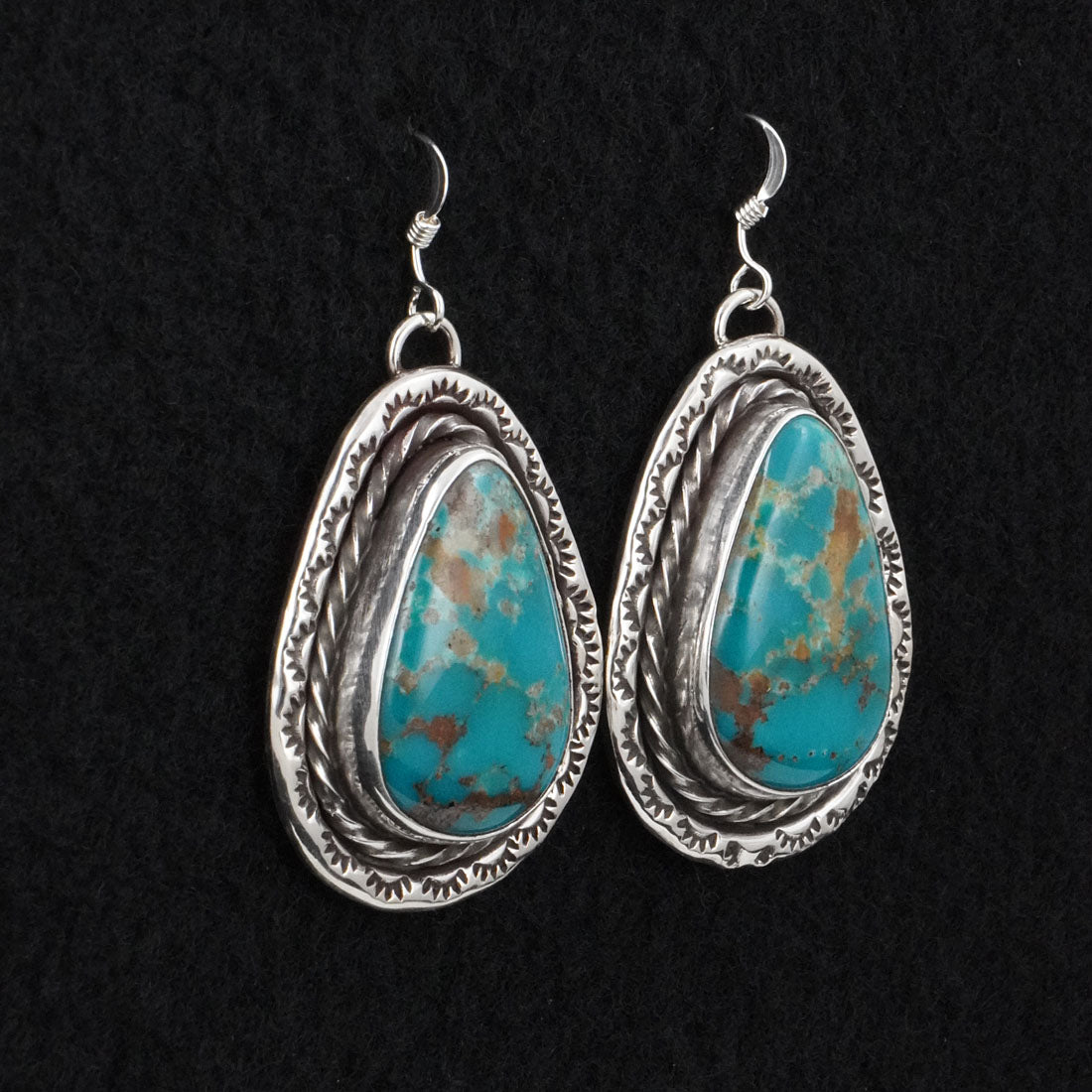 Danny Henio Turquoise & Sterling Silver Earrings