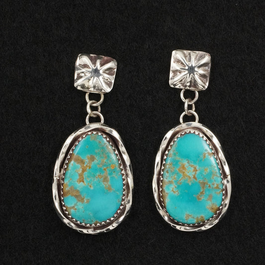 Ernest Hawthorne Turquoise & Sterling Silver Earrings