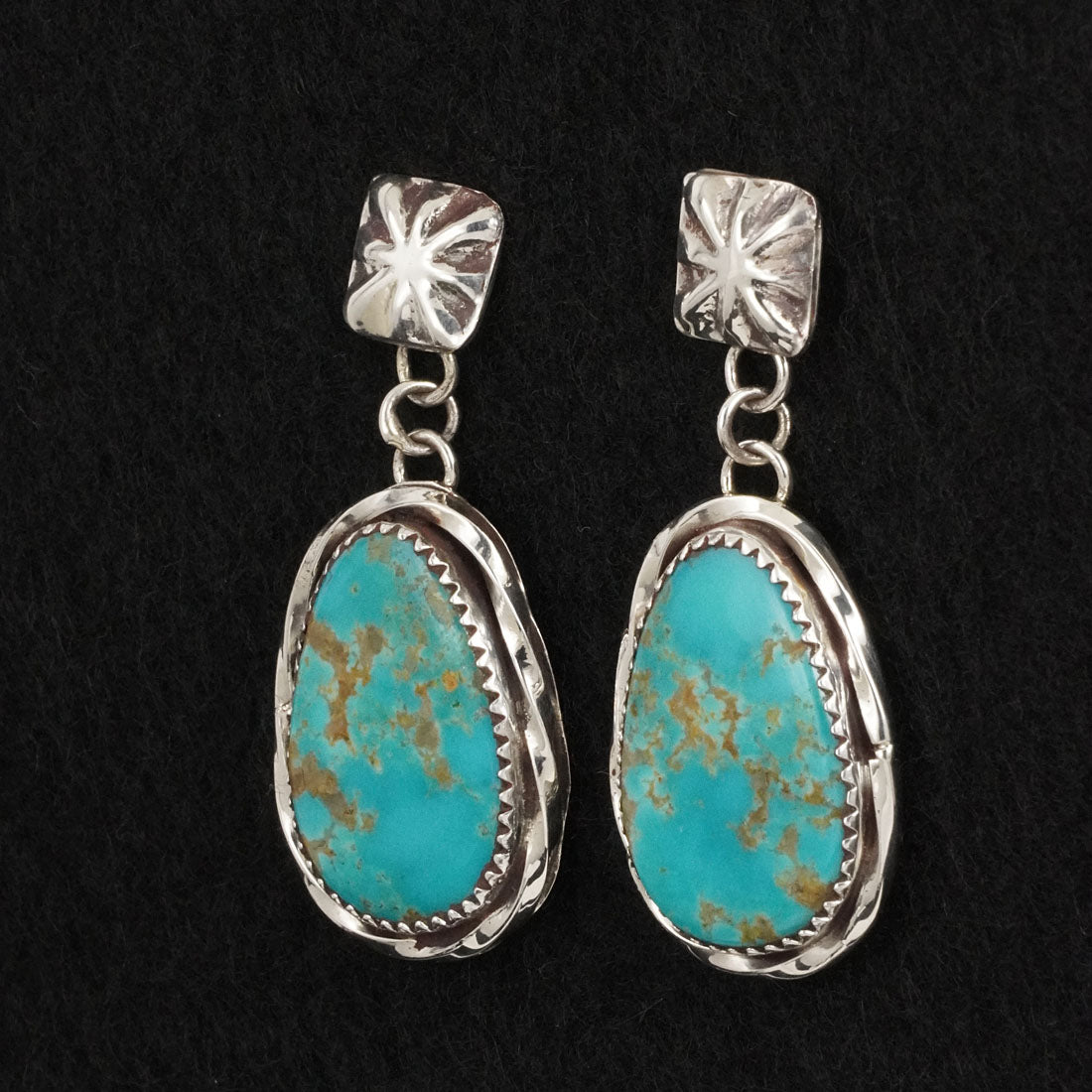 Ernest Hawthorne Turquoise & Sterling Silver Earrings