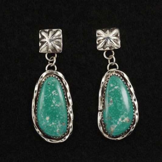 Ernest Hawthorne Turquoise & Sterling Silver Earrings