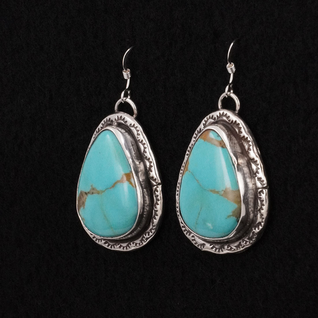 Danny Henio Turquoise & Sterling Silver Earrings