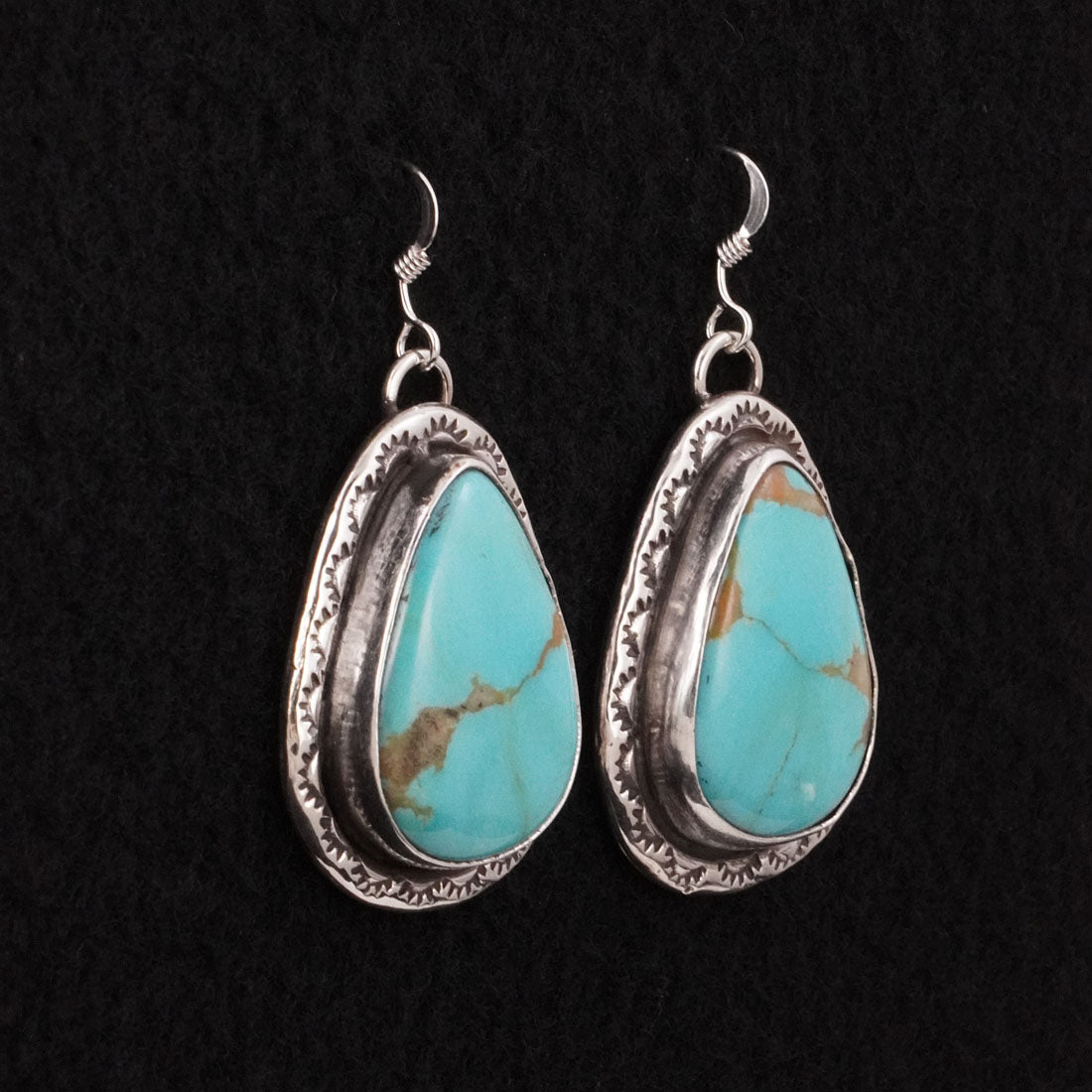 Danny Henio Turquoise & Sterling Silver Earrings