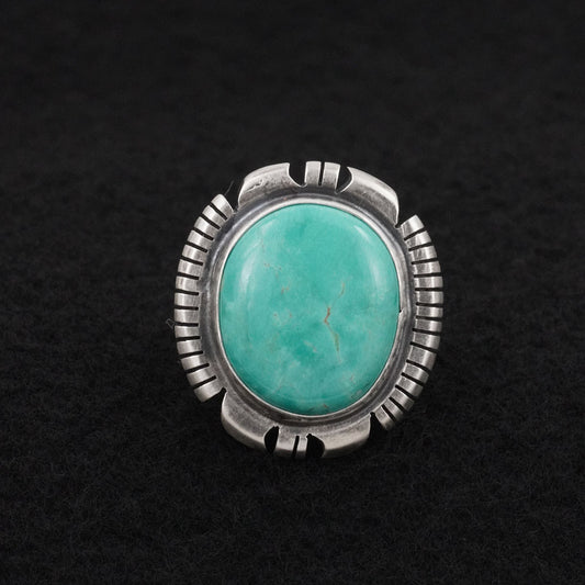 Thomas Francisco Turquoise & Sterling Silver Ring Sz. 7
