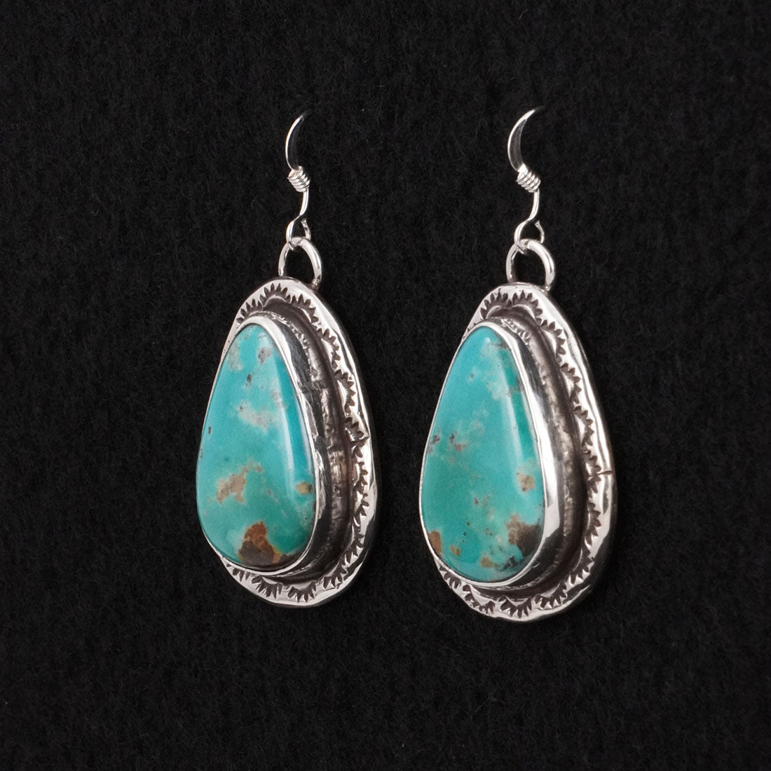 Danny Henio Turquoise & Sterling Silver Earrings