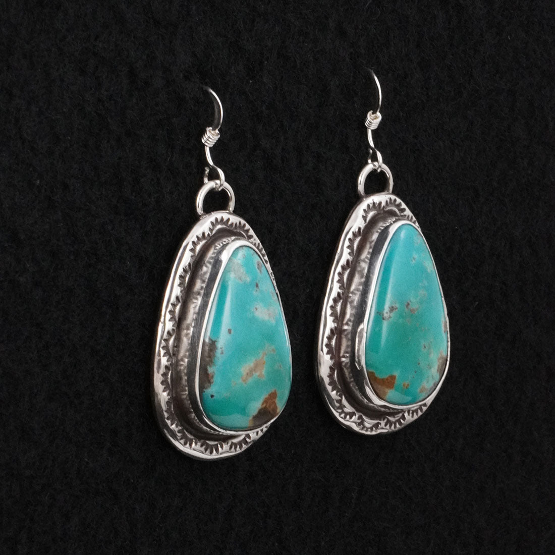 Danny Henio Turquoise & Sterling Silver Earrings
