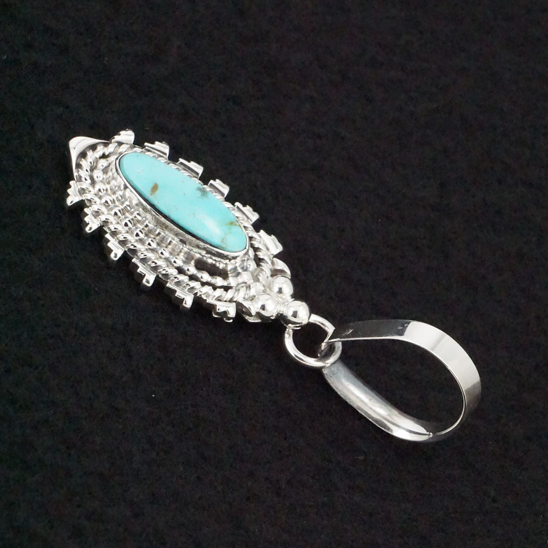 Randy Billy Turquoise & Sterling Silver Pendant