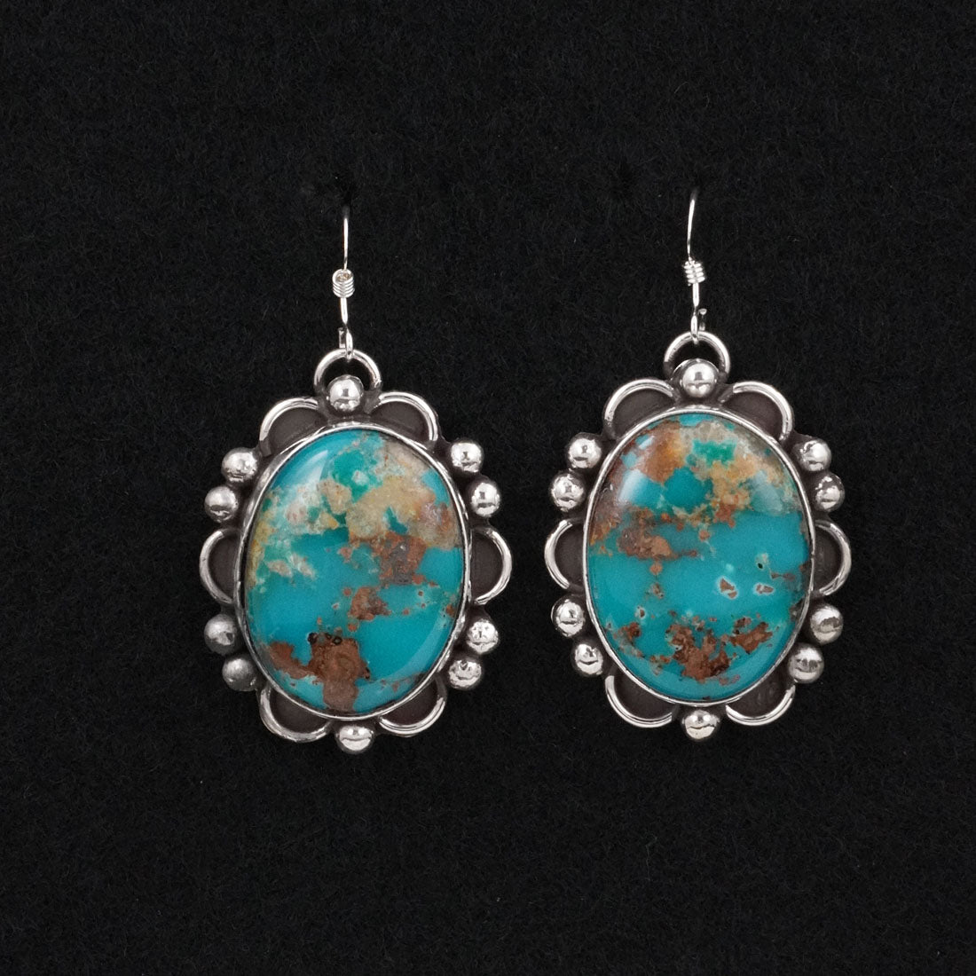 Virginia Henio Turquoise & Sterling Silver Earrings