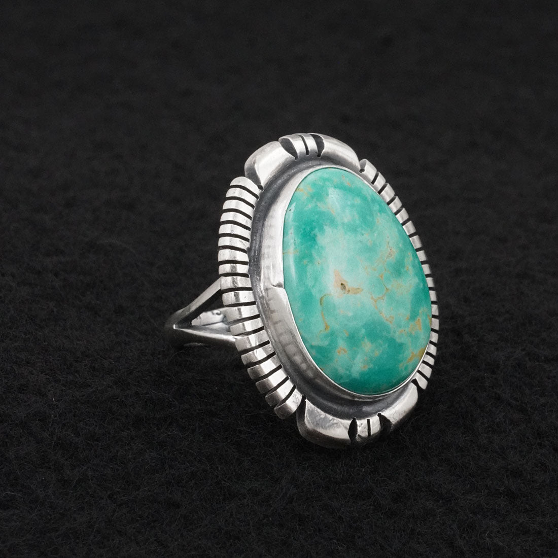 Thomas Francisco Turquoise & Sterling Silver Ring Sz. 5.5