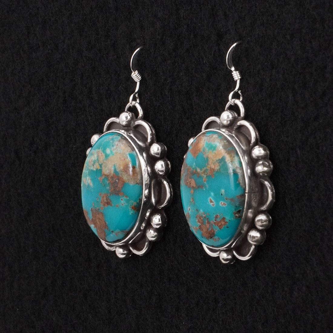 Virginia Henio Turquoise & Sterling Silver Earrings