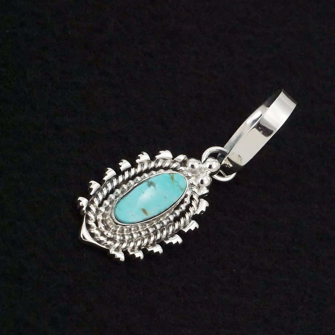 Randy Billy Turquoise & Sterling Silver Pendant