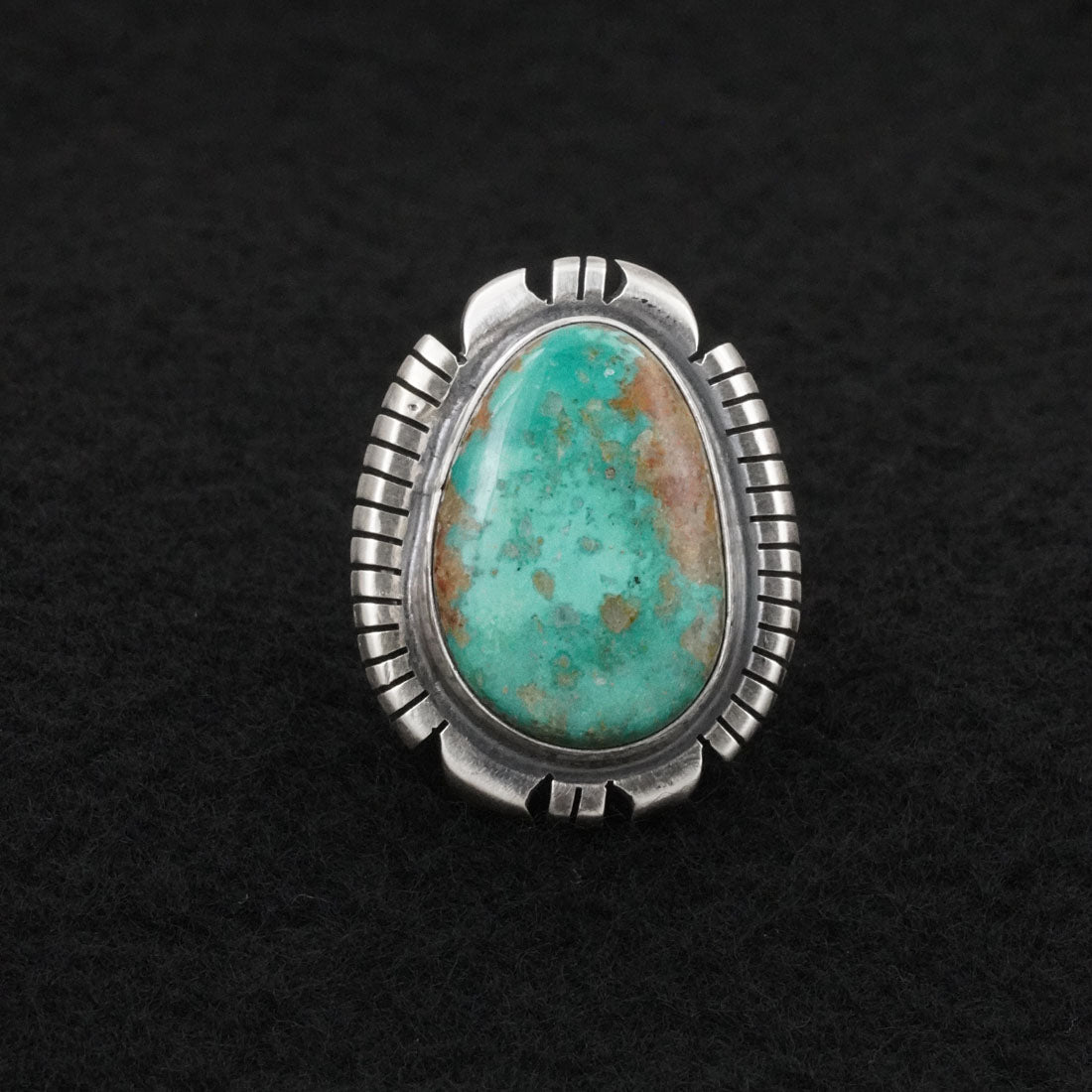 Thomas Francisco Turquoise & Sterling Silver Ring Sz. 6
