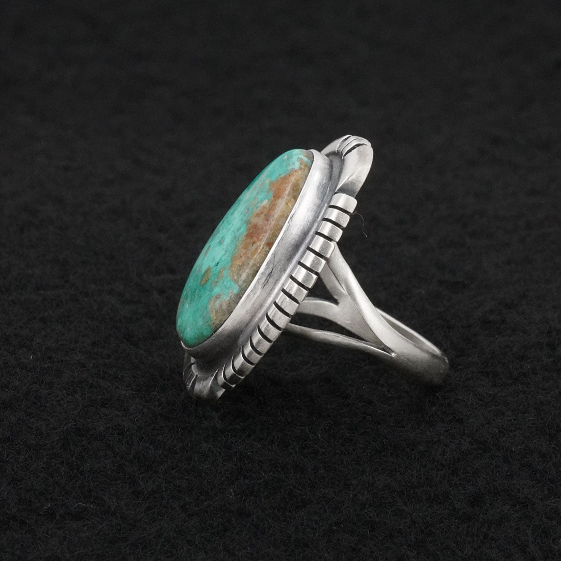 Thomas Francisco Turquoise & Sterling Silver Ring Sz. 6