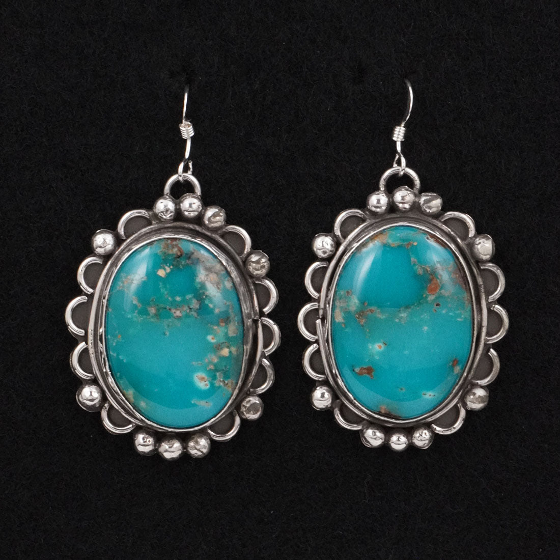 Virginia Henio Turquoise & Sterling Silver Earrings