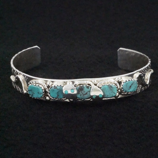 Joy Calavaza Turquoise & Sterling Silver Bracelet