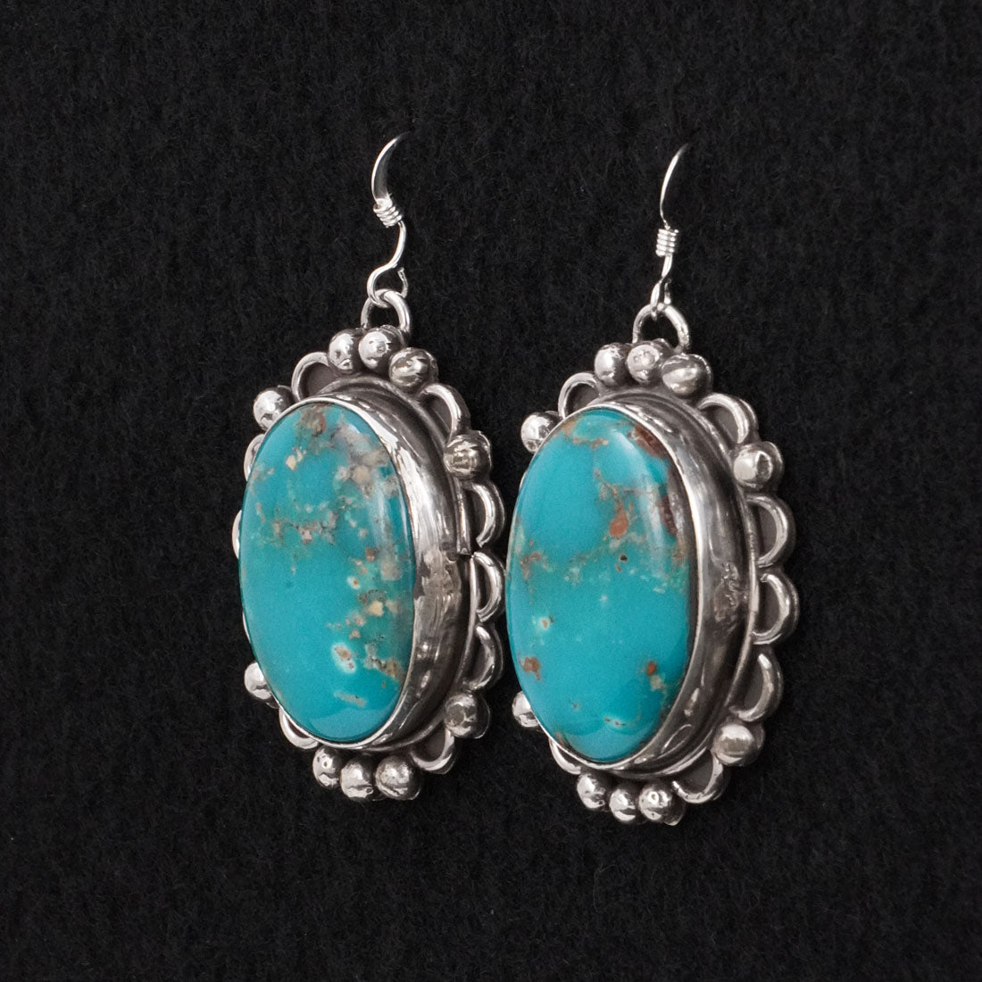 Virginia Henio Turquoise & Sterling Silver Earrings