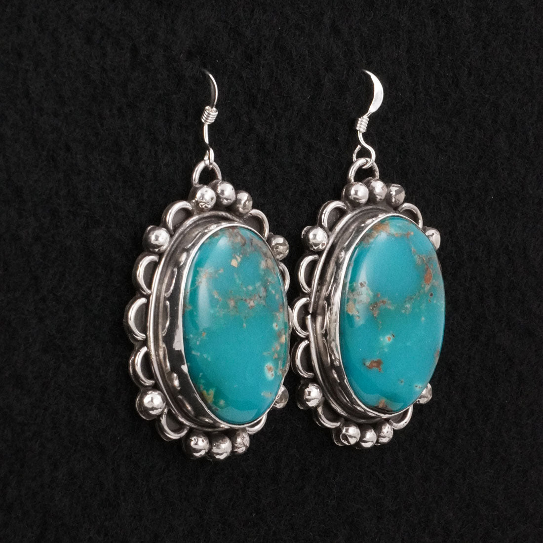 Virginia Henio Turquoise & Sterling Silver Earrings