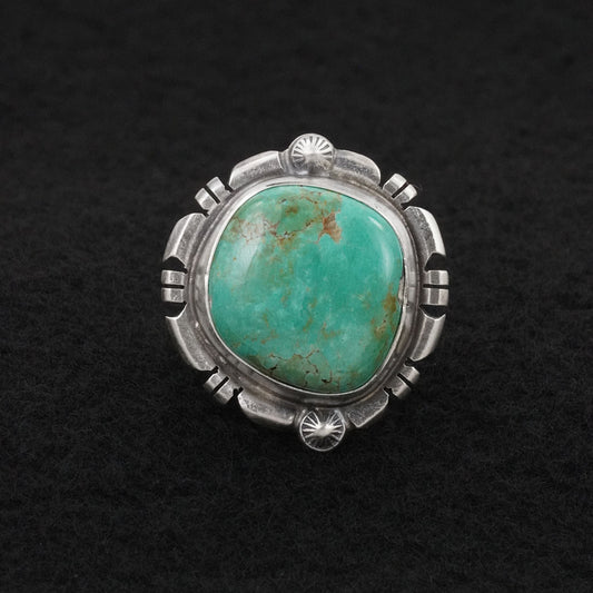 Thomas Francisco Turquoise & Sterling Silver Ring Sz. 6
