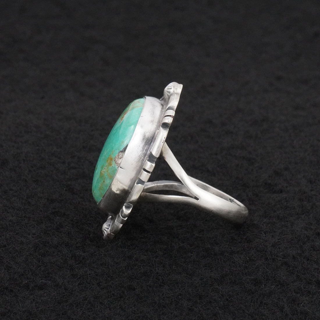 Thomas Francisco Turquoise & Sterling Silver Ring Sz. 6