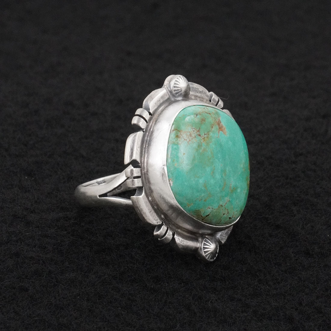 Thomas Francisco Turquoise & Sterling Silver Ring Sz. 6