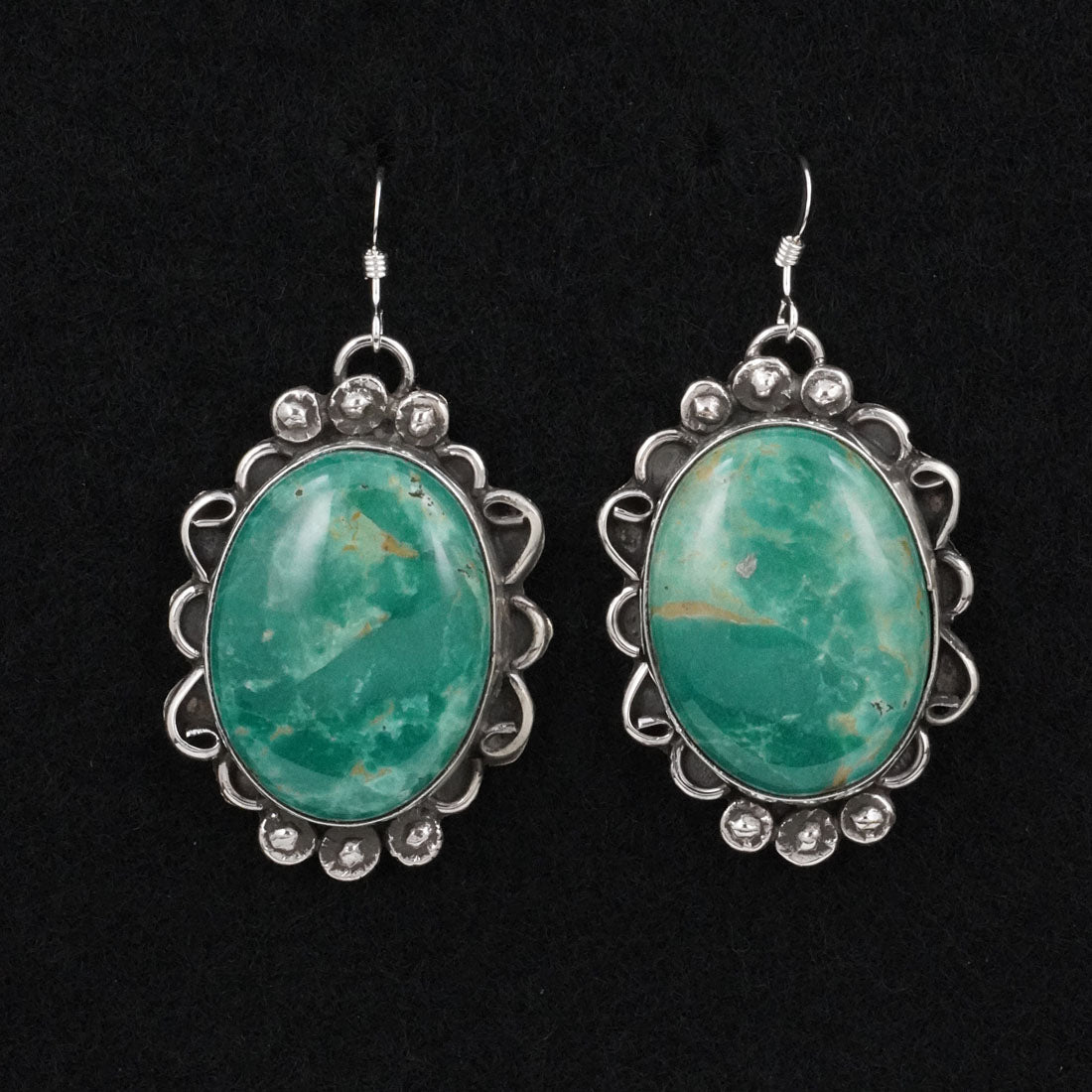 Virginia Henio Turquoise & Sterling Silver Earrings