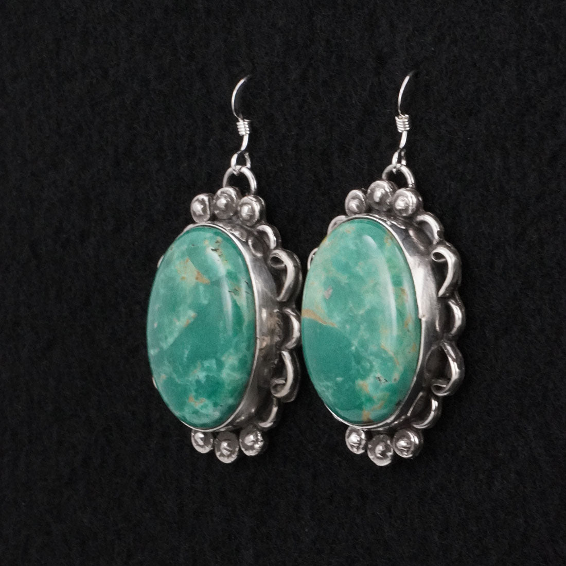 Virginia Henio Turquoise & Sterling Silver Earrings