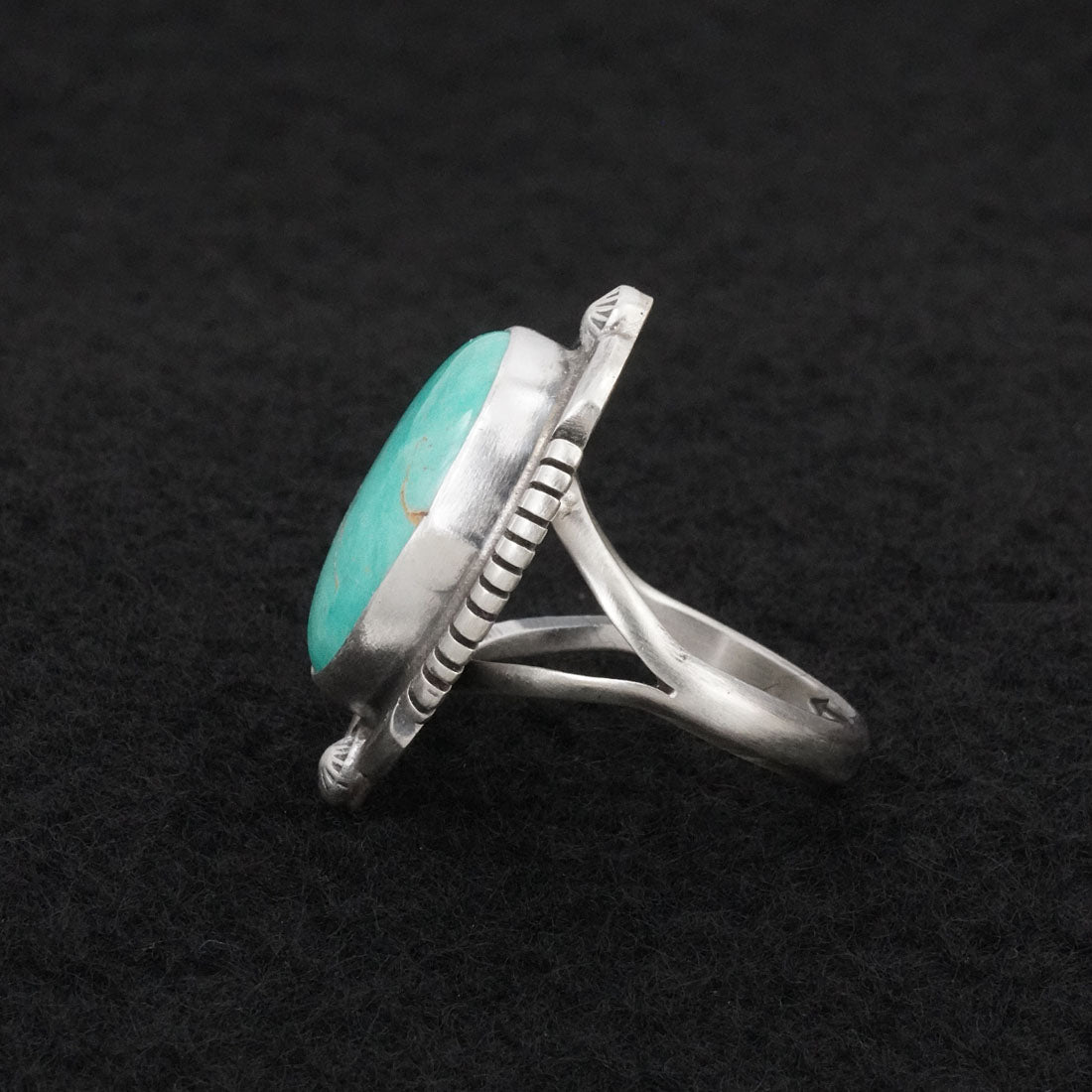 Thomas Francisco Turquoise & Sterling Silver Ring Sz. 7