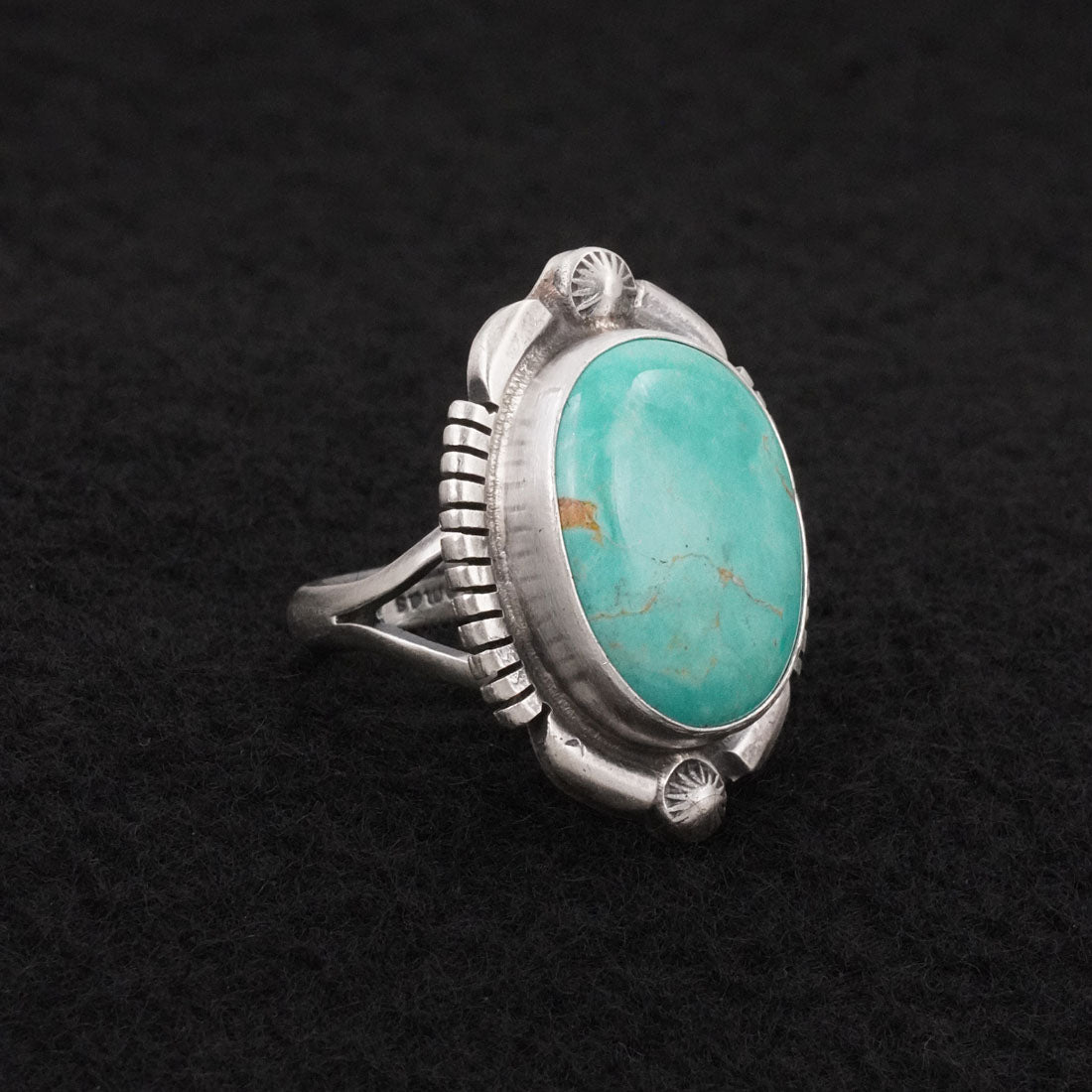 Thomas Francisco Turquoise & Sterling Silver Ring Sz. 7